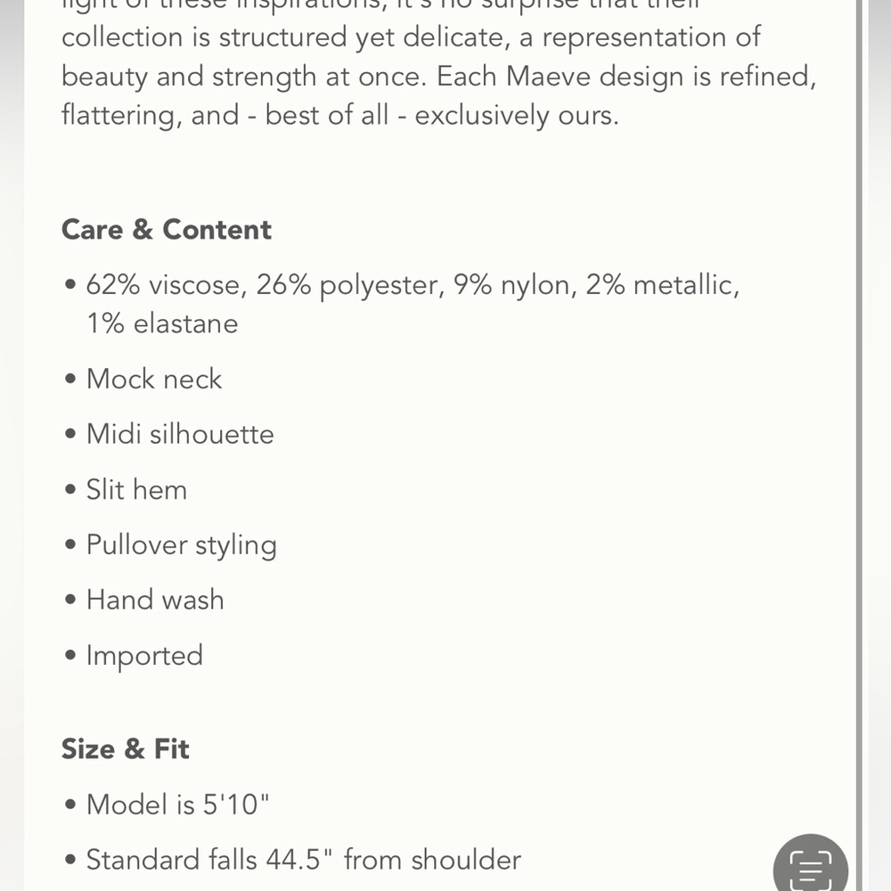 Measurements posted ! Space dye Maeve anthro midi dress - Picture 5 of 11